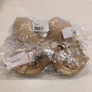 NWT 2 Calvin Klein Tan Underwire Bras